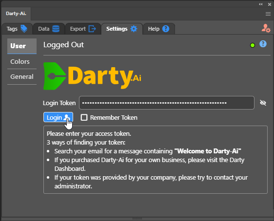 Just before login