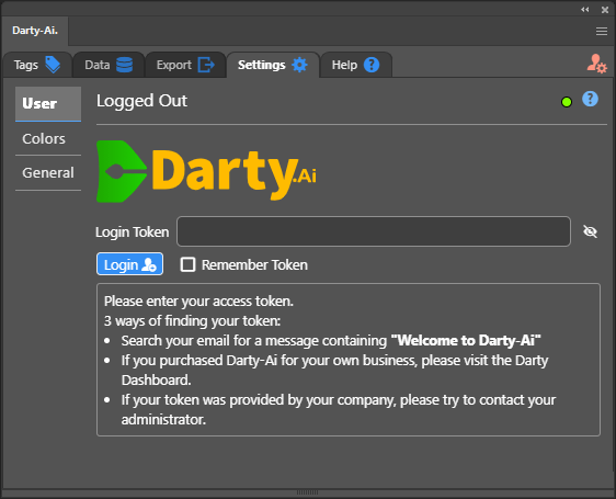 Logged-out view