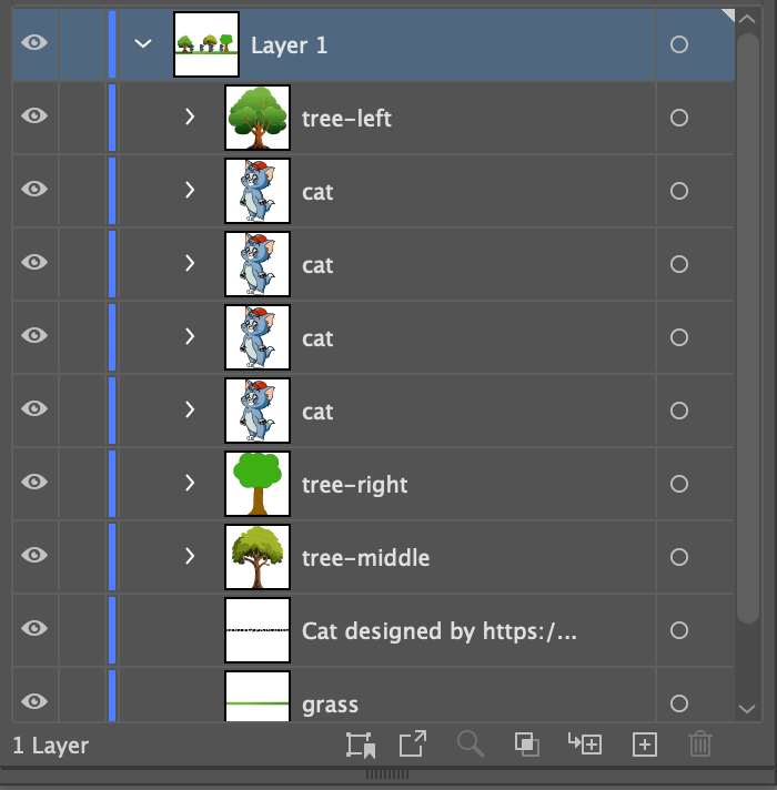 Row 3 - Layer Panel Row 3 - Layer Panel