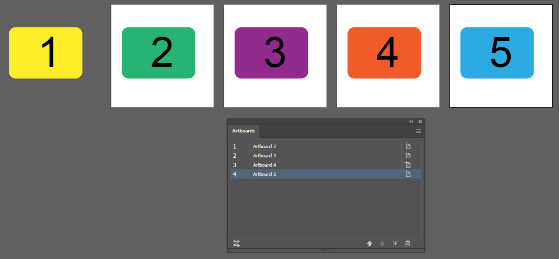 Remove the artboard at index #1.