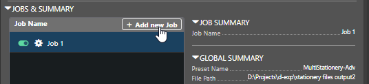 Add Job via Jobs Table