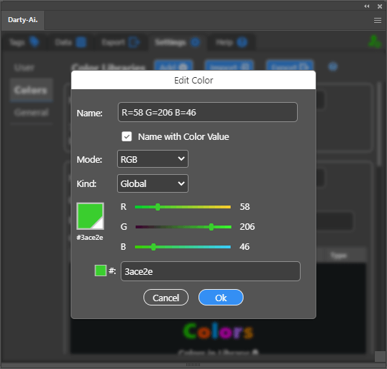 Color Edit Dialog