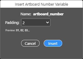 Artboard Number Counter-Variable