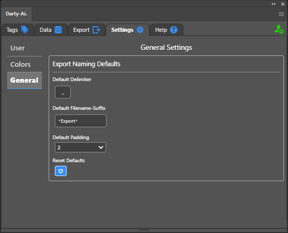 General Settings General Settings