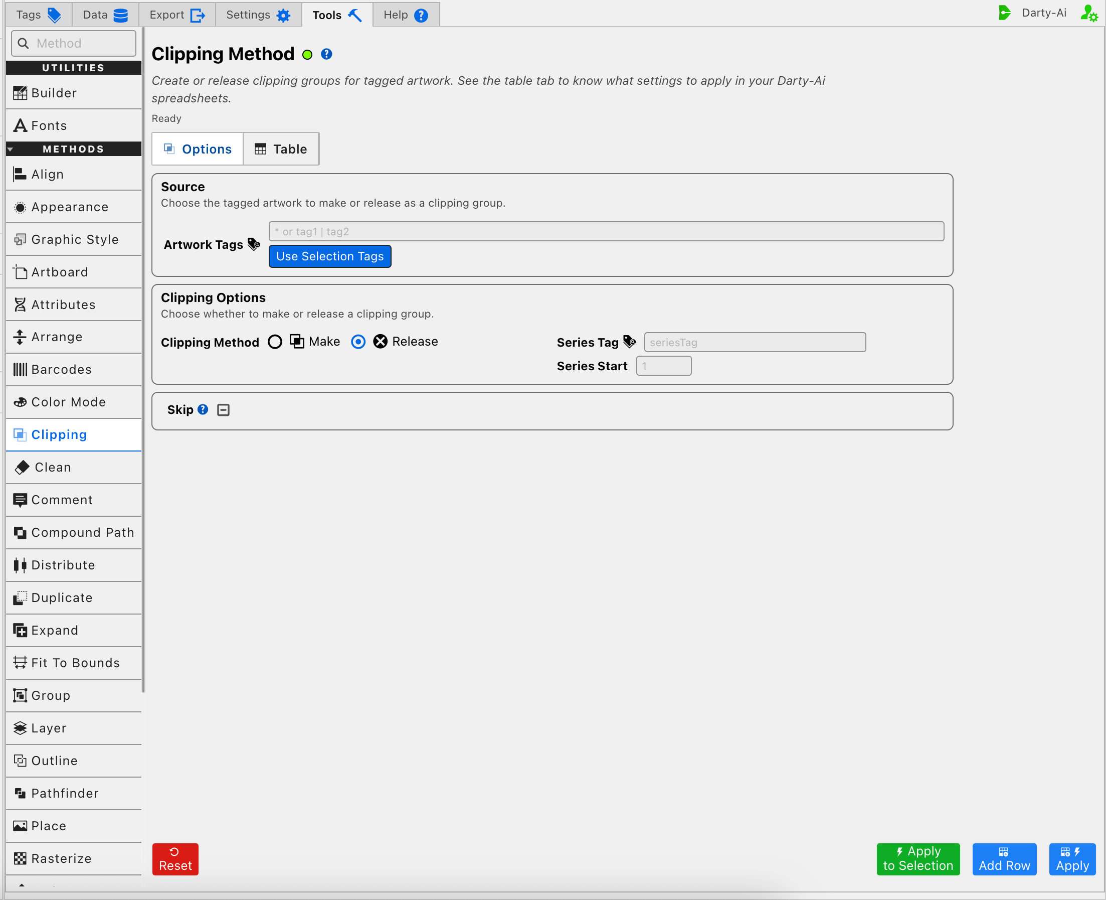 Clipping editor in Release mode