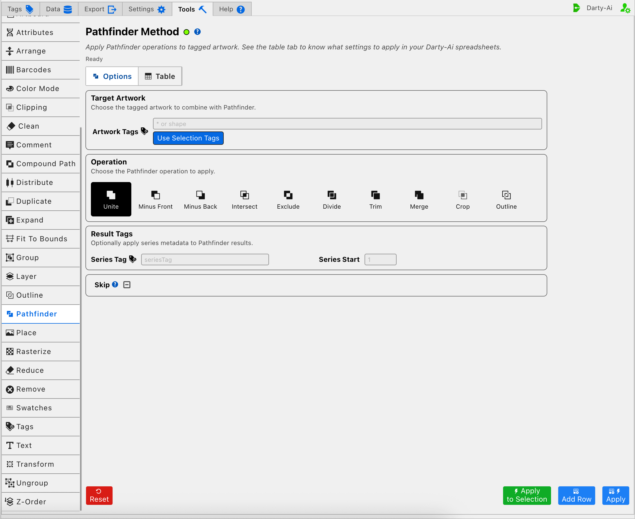 Pathfinder method editor