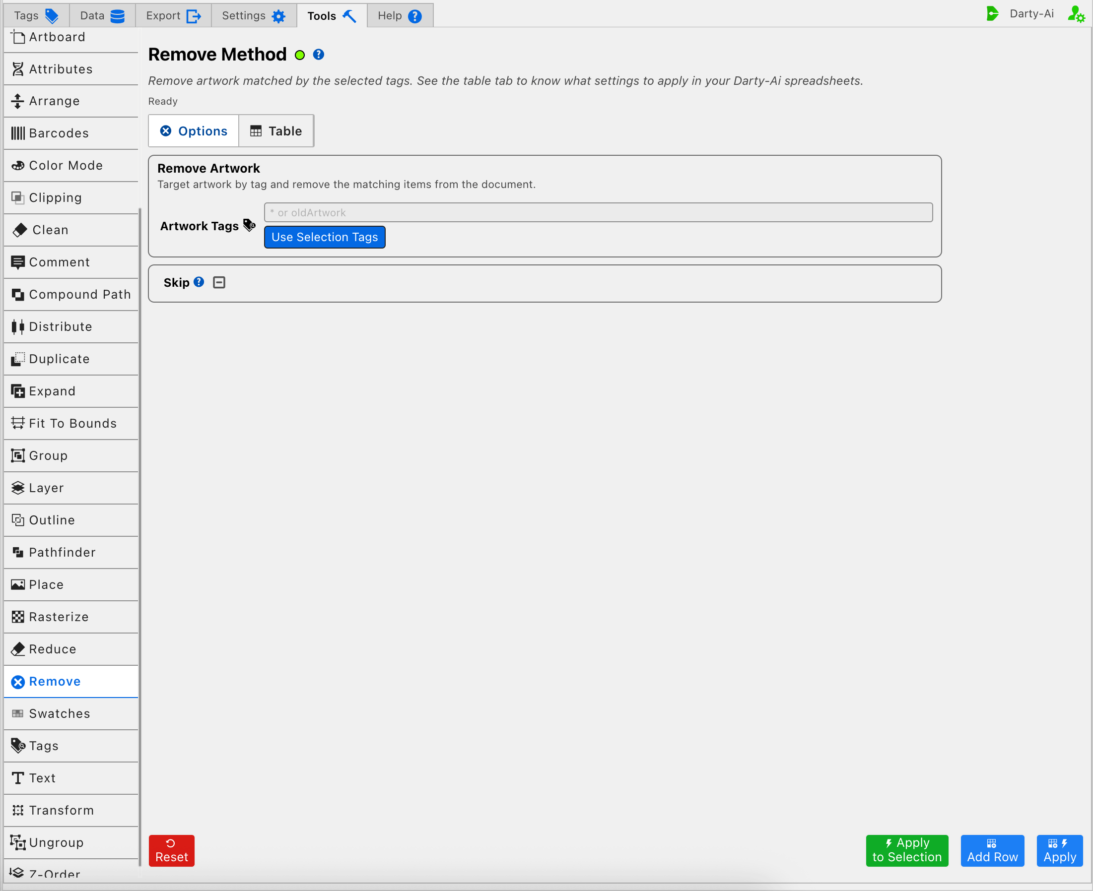 Remove method editor