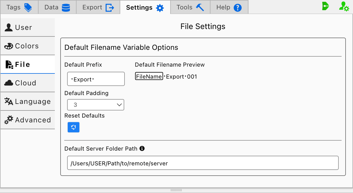 Darty-Ai File Settings Server Path