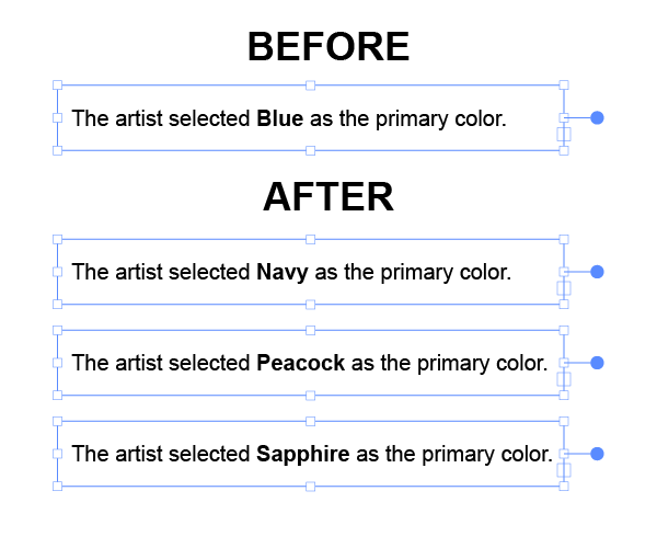Plain Text Replacement Example